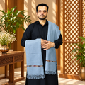 Australian Wool Shawl – Grey Pakistani Flower